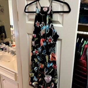 love…adu Floral Embroidered Mini Dress